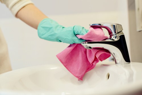 Office cleaning in Kingston reception area being maintained