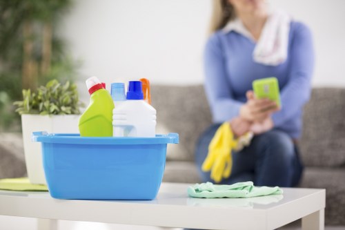 Local office cleaners in Kingston performing detailed commercial cleaning tasks