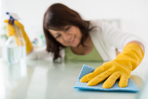 Deep rug cleaning process in Kingston with careful washing and drying