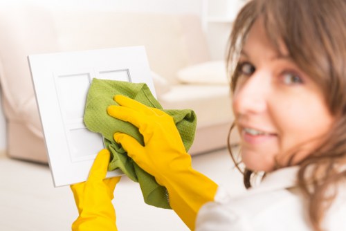 Professional post construction cleaning of dust and debris in Kingston